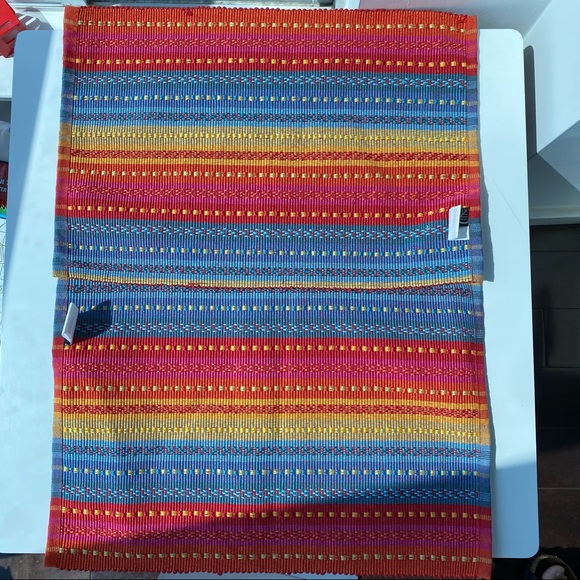 New Bundle Fall color striped multicolor placemats - Picture 5 of 5